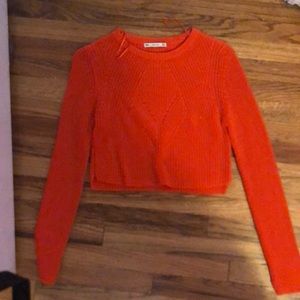 Zara Orange crop top